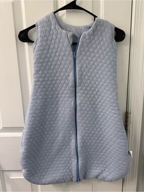 Yoofoss quilted baby blue sleep sack 12-18 months